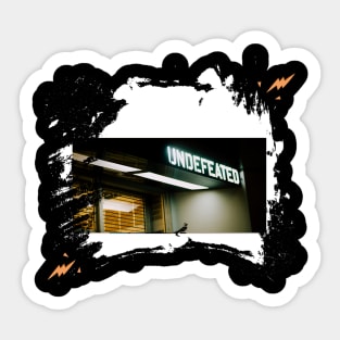 undefeated thunder cloud Sticker